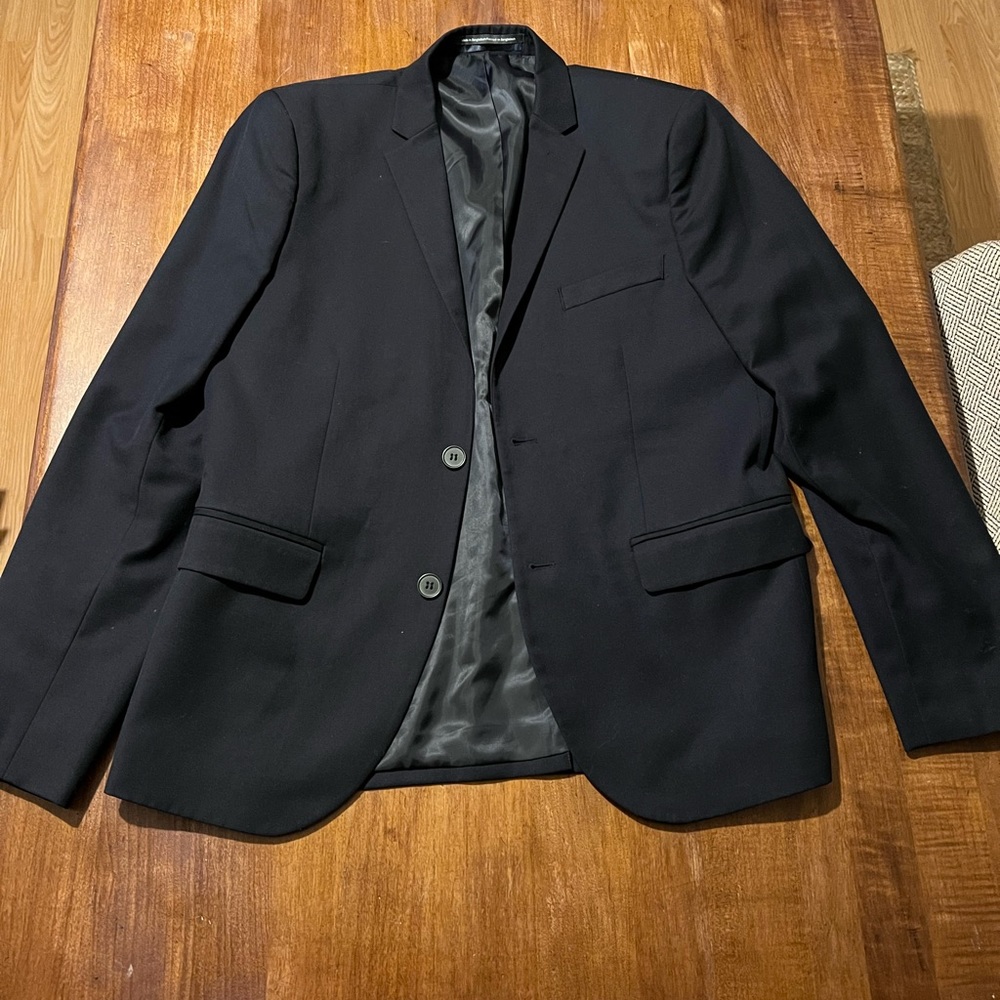 H&M Slim fit navy blue suit- LIKE NEW